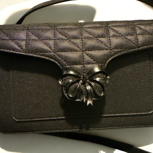 Betsey Johnson Women's Black With Bow Cross Body Purse-NWT - Picture 12 of 12